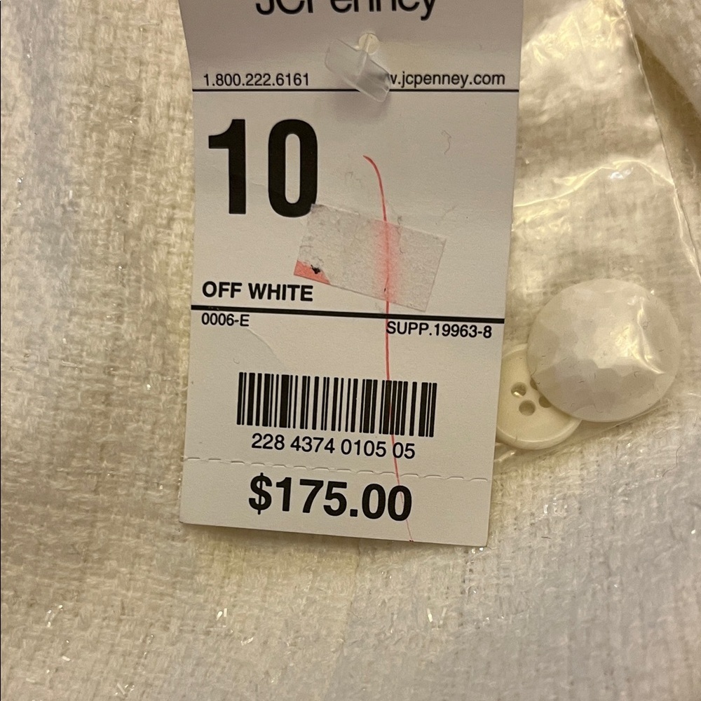 Worthington Cream Textured suit jacket size 10 skirt size 8 - Picture 6 of 15